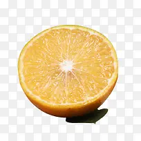 半个切开的橙子皇帝柑实物免抠