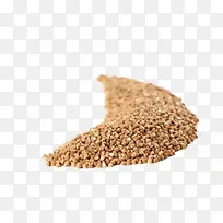 月牙形苦荞麦谷物粮食堆