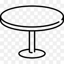 圆形的桌子图标
