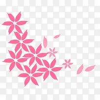 粉色碎花装饰图案