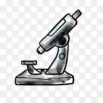 矢量生物科研工具显微镜