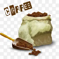 手绘风手工咖啡豆