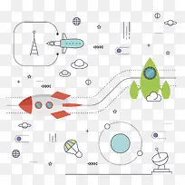 火箭发射轨道免抠图