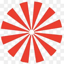 放射的红色光线png