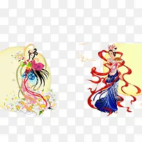 月亮上的古装美女