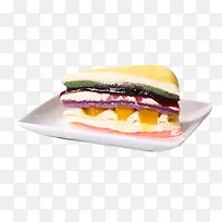 切块的班戟皮甜品