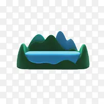 创意岛屿沙发