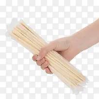 手握一把筷子图片