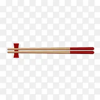 手绘一双筷子矢量图
