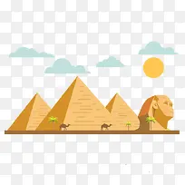 埃及金字塔扁平化设计