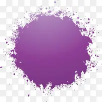 紫色水彩泼墨效果