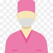 男性粉红护士