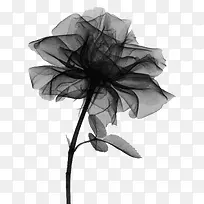 黑纱做的花