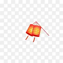 红色手绘的灯笼素材