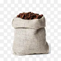袋装咖啡豆特写