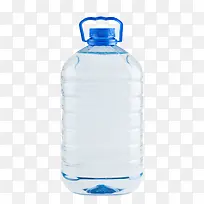 透明解渴加大蓝色提手盖子的一瓶