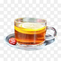 红枣柠檬姜茶免抠素材