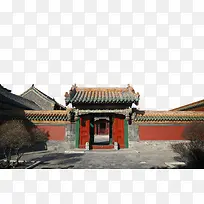 北京四合院仿古大红门