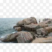 海边大岩石