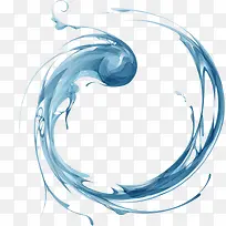 墨迹气泡树叶花纹