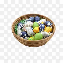 庆祝复活节简约图案的食用彩蛋实