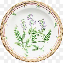 紫罗兰印花欧式餐盘