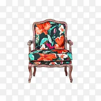 多彩简约椅子装饰图案