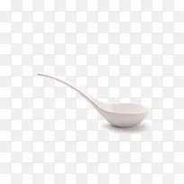 纯白骨瓷大汤勺圆汤勺骨质瓷