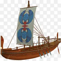 古埃及木船