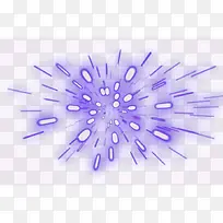 紫色放射漂浮光效