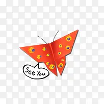 趣味折纸卡通动物蝴蝶