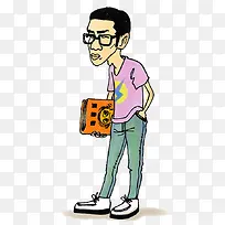 眼镜男借阅