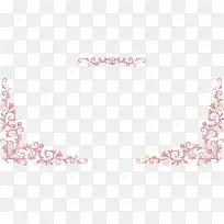 唯美粉色花纹