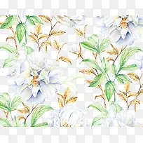 清新淡雅花卉家纺布艺图案