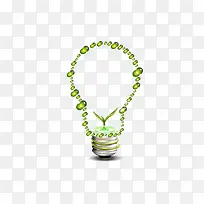 绿色水晶灯泡