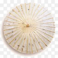 中式白色油纸伞