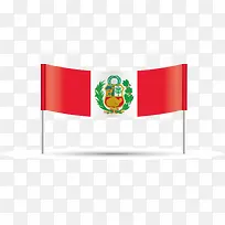 横幅样式矢量秘鲁国旗