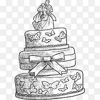 生日蛋糕插画