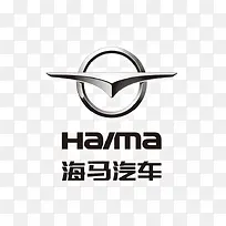 金属质感海马汽车logo标志
