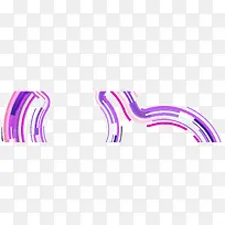 科幻感紫色弧线