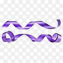 紫色金属彩带弧线