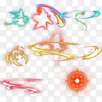 红色刀光效果