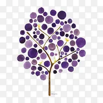 紫色小树
