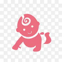 学习爬行的孩童