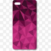 紫色菱形矢量手机壳