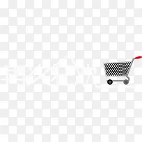 白色字体效果再次狂欢购物车标志