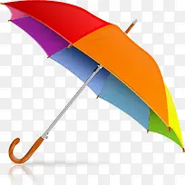 矢量手绘彩色雨伞