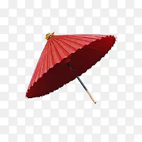 雨伞红色雨伞半打开的雨伞