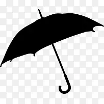 黑色的雨伞手绘图