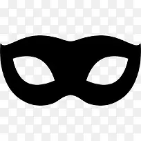 黑色的面具Carnival-Mask-icons